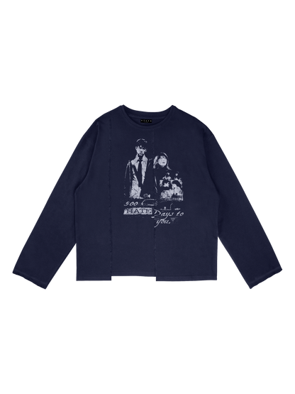 LONGSLEEVE ASSIMETRIC “500 DAYS”