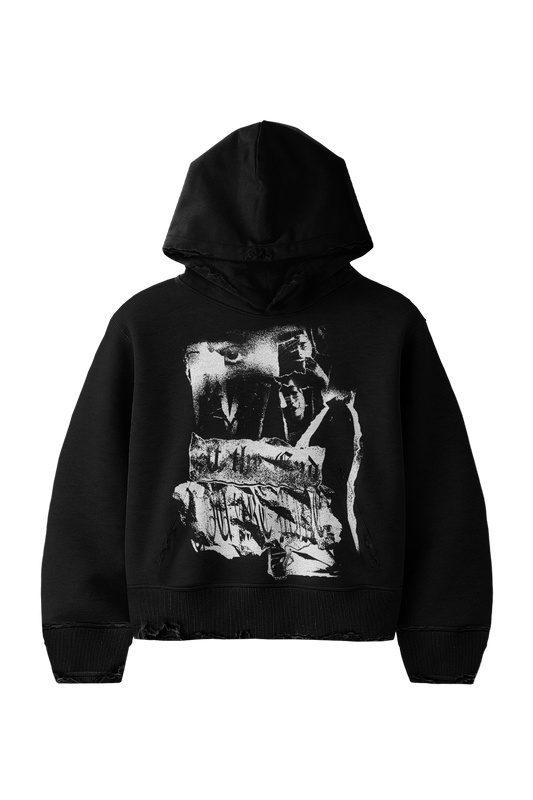 DISTRESSED HOODIE “END”